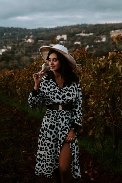 Woman with wine